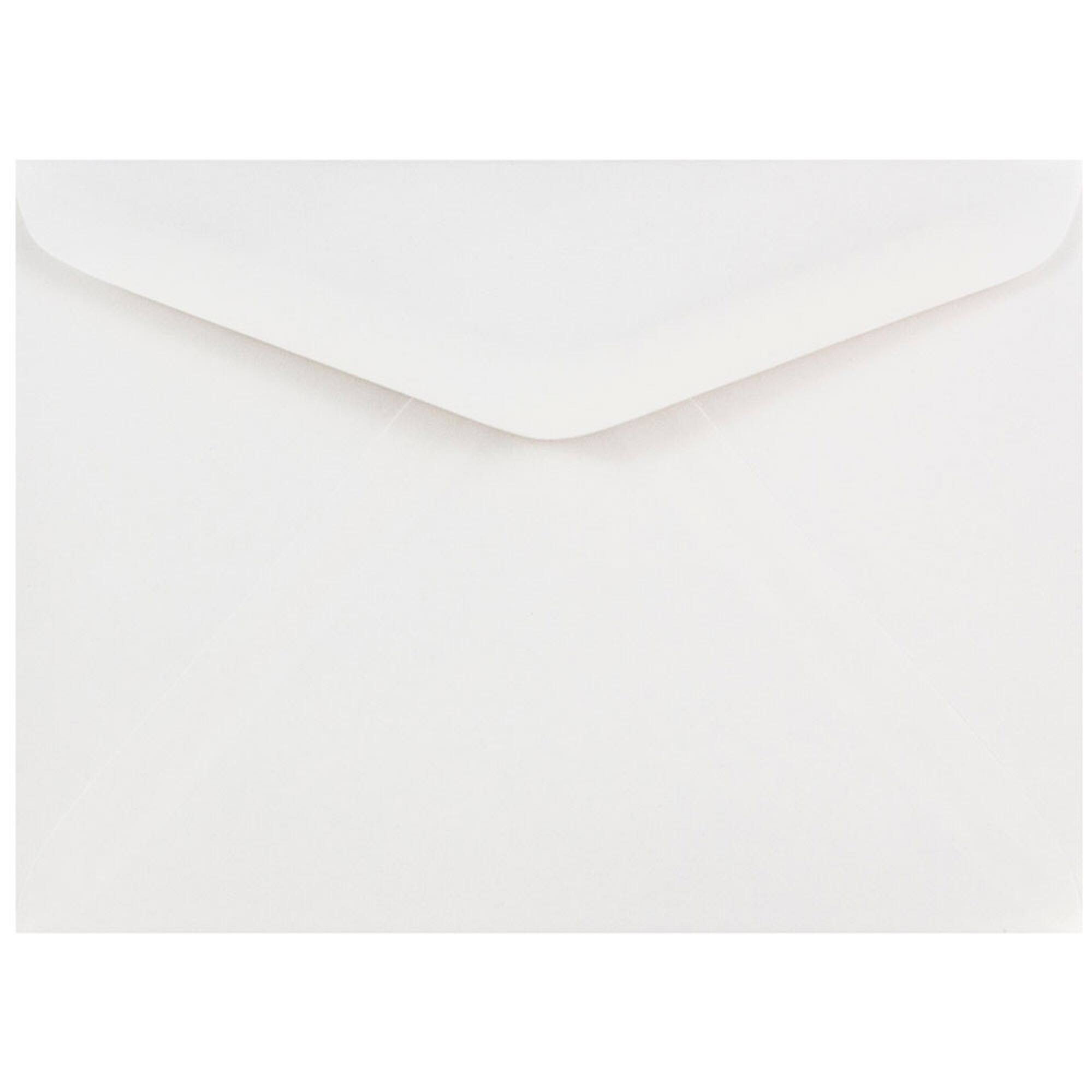 JAM Paper White A7 Invitation Envelopes with V-Flap, 100ct.